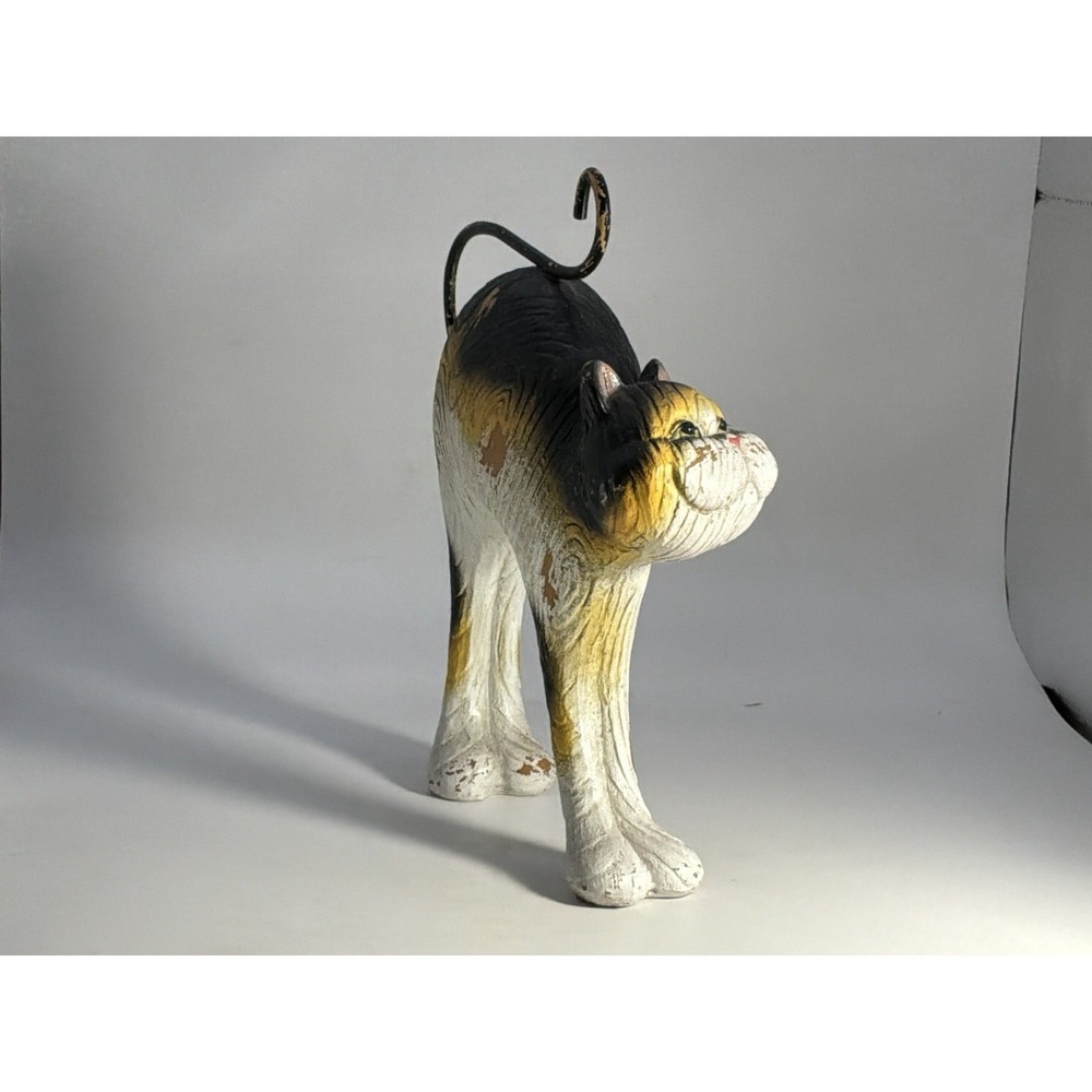 Calico Cat With Cheshire Grin Resin - Picture 8 of 8